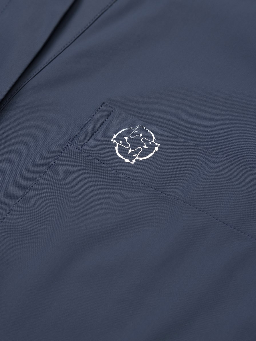 VENETA STEEL BLUE KADIN OVERSIZE CASUAL GÖMLEK 