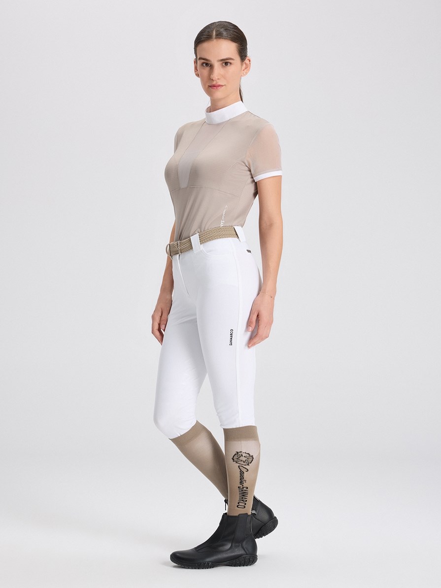 VERONA TAUPE WOMEN'S COMPETITION POLO SHORT SLEEVE