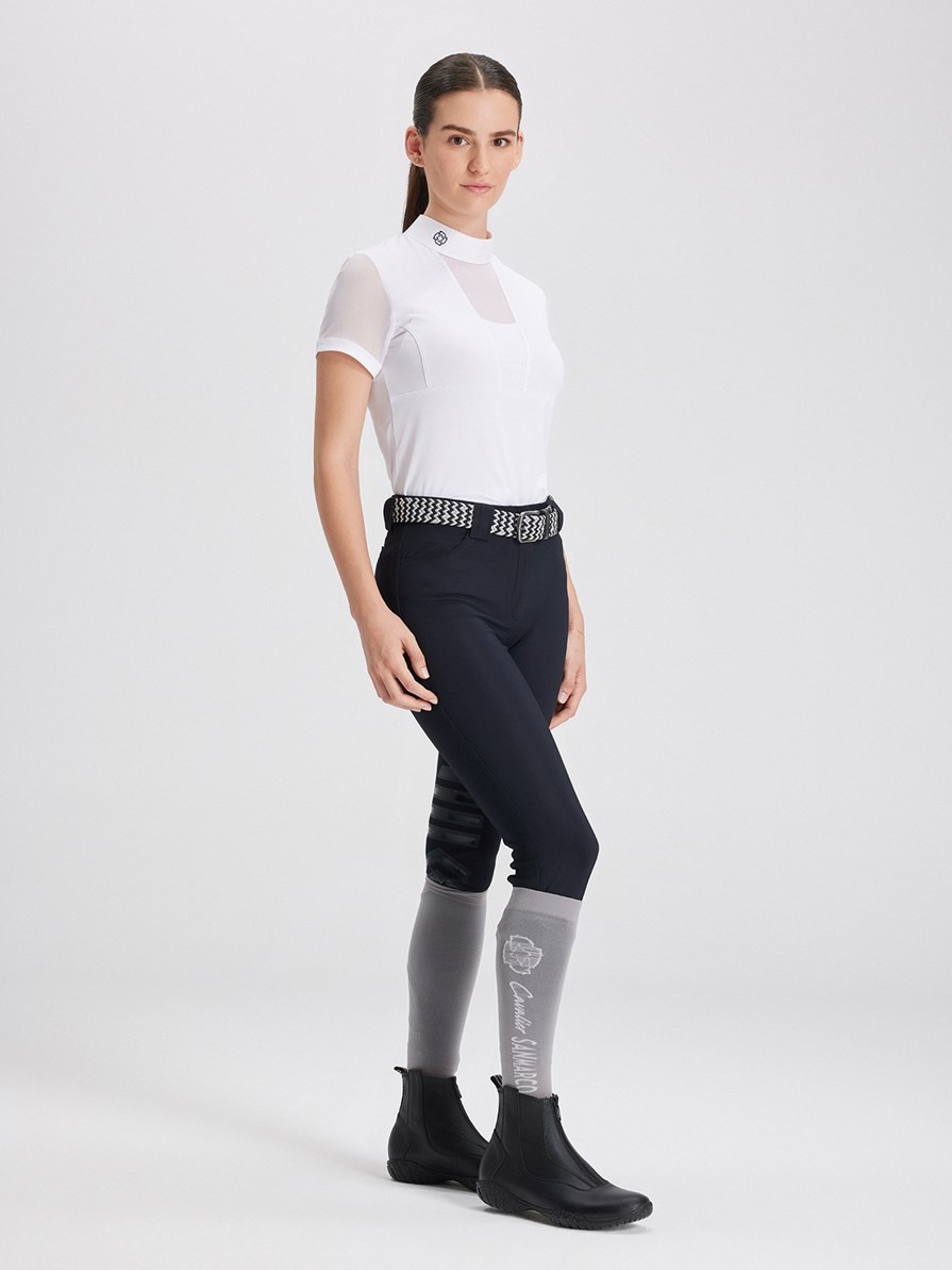 VERONA WHITE WOMEN'S COMPETITION POLO SHORT SLEEVE