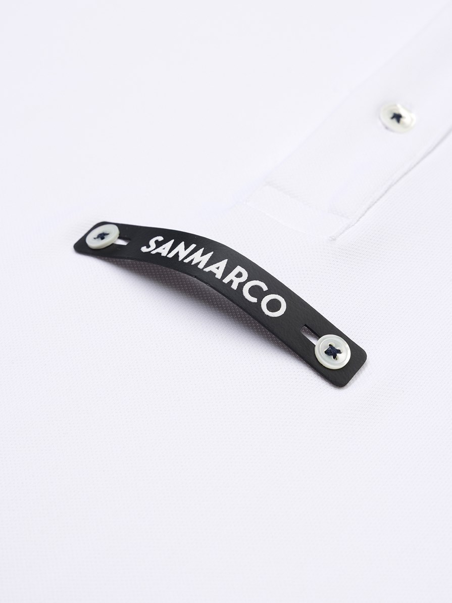 VITTORIO WHITE/NAVY POLO DA CONCORSO UOMO MANICA CORTA 