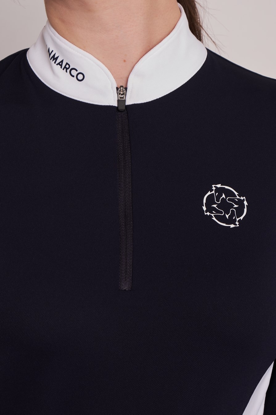 POLO DA CONCORSO DONNA M/L   -   WOMEN   NAVY/WHITE