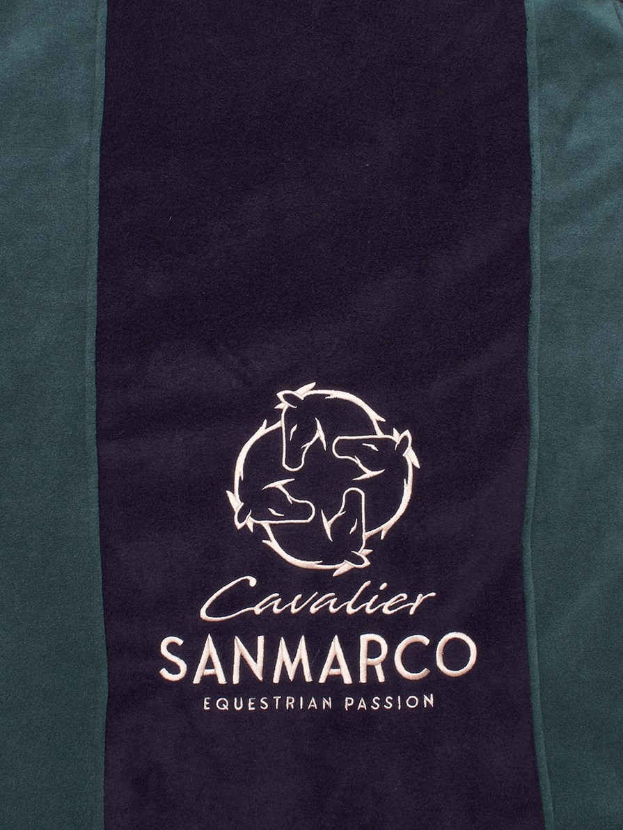 YORK GREEN/NAVY TWO COLOR FLEECE BLANKET