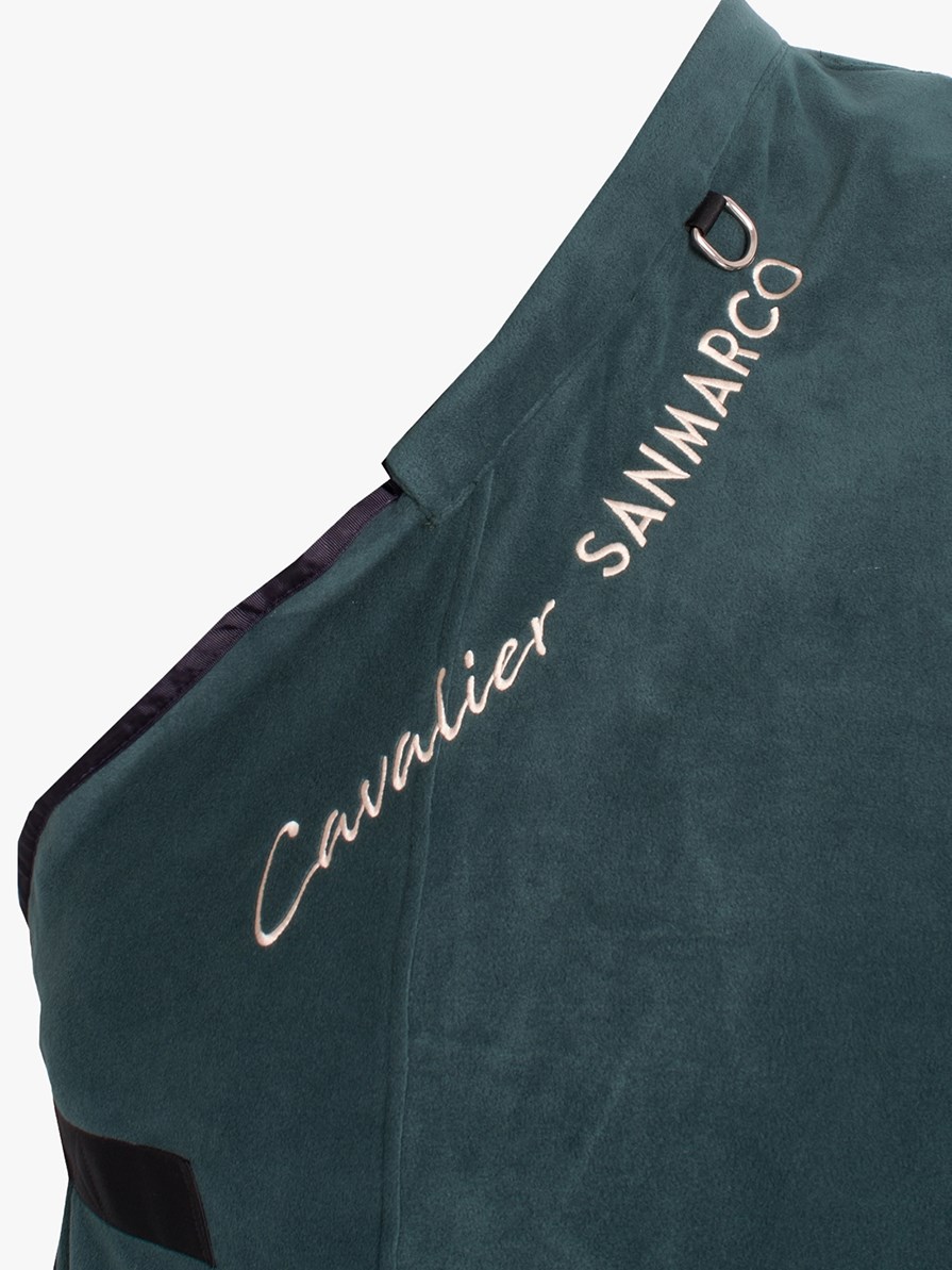 YORK GREEN/NAVY TWO COLOR FLEECE BLANKET