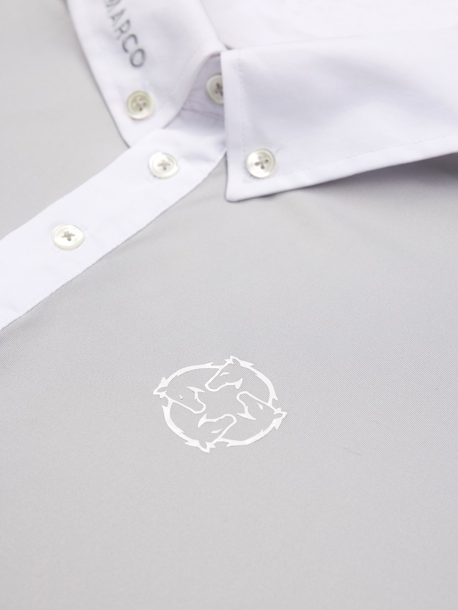 ZANNONE LIGHT GRAY POLO DA CONCORSO UOMO MANICA CORTA