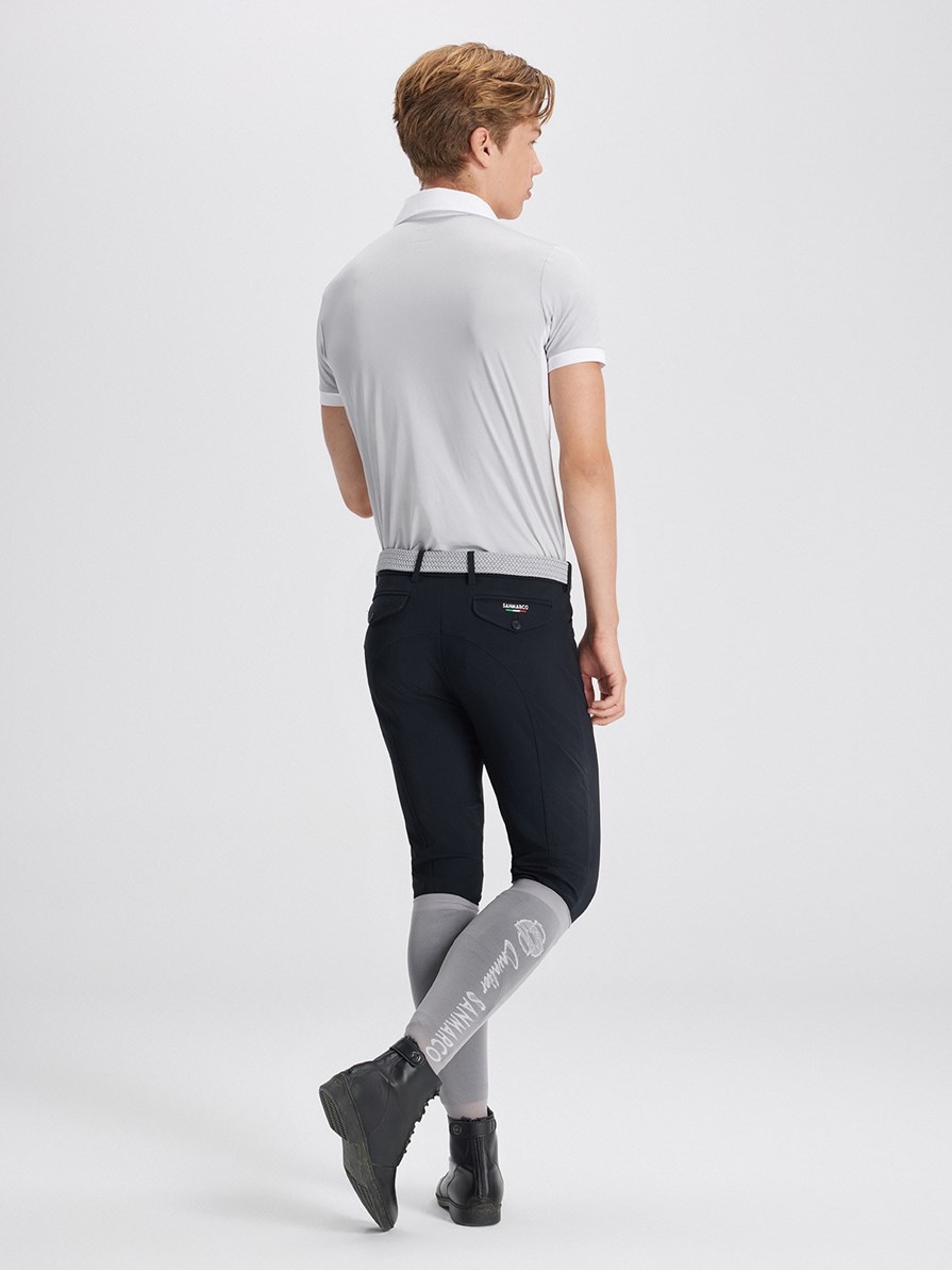ZANNONE LIGHT GRAY POLO DA CONCORSO UOMO MANICA CORTA